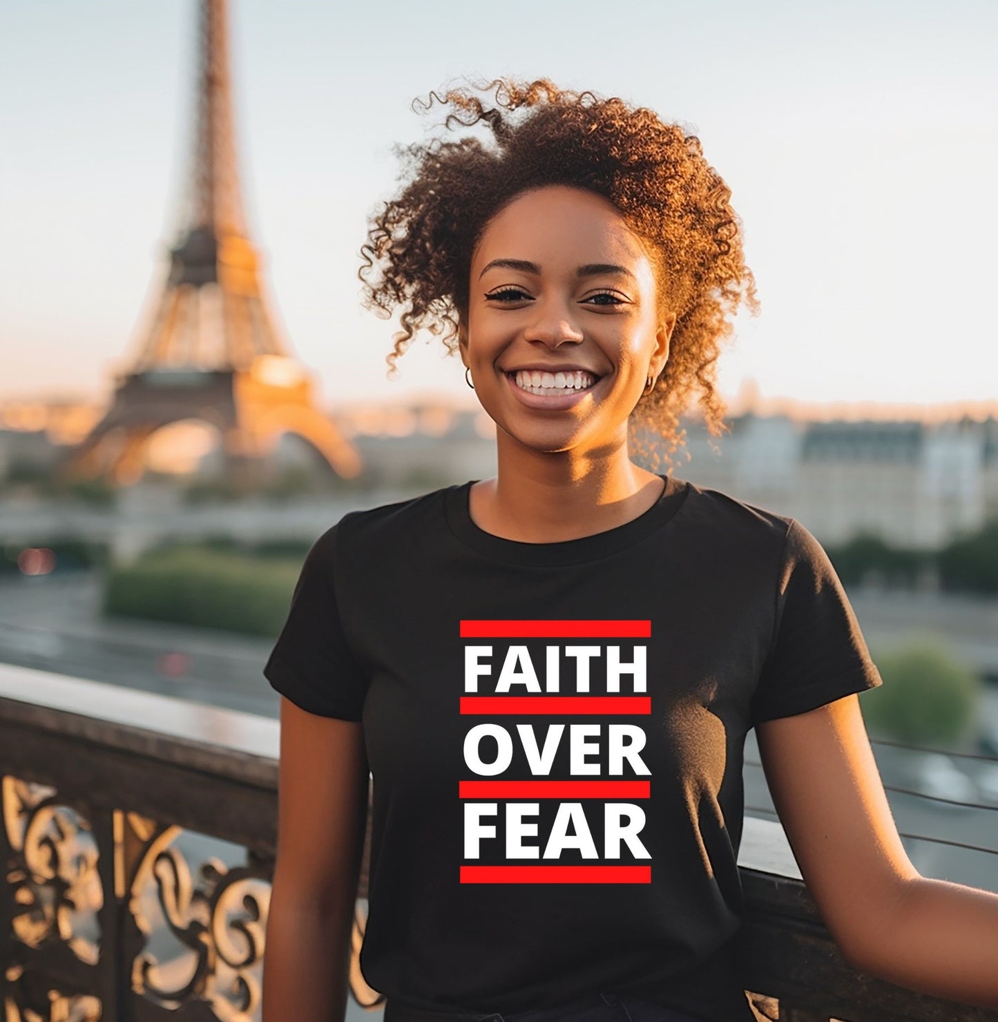 FAITH OVER FEAR ADULT T-SHIRT