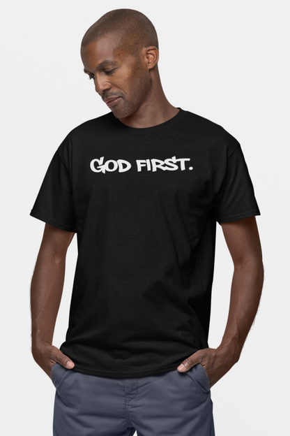 GOD FIRST ADULT T-SHIRT