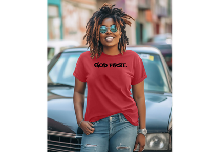 GOD FIRST ADULT T-SHIRT