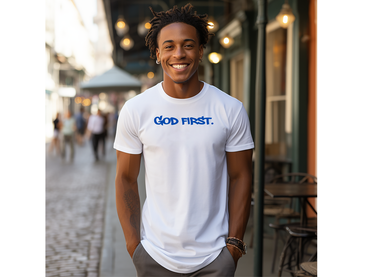 GOD FIRST ADULT T-SHIRT